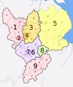 East Midlands map